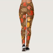 Thanksgiving najaar Herfst Patroon Leggings (Achterkant)