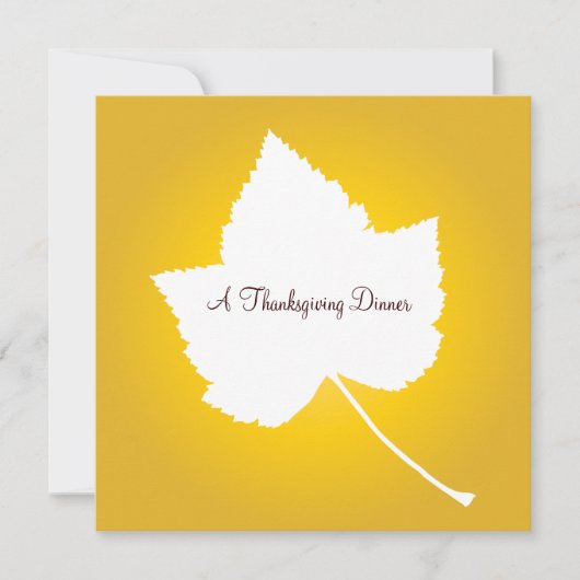 Thanksgiving najaar Herfst uitnodiging (Voorkant)
