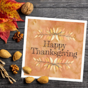 Thanksgiving najaar kleur lebrand zeegrens - aange servet