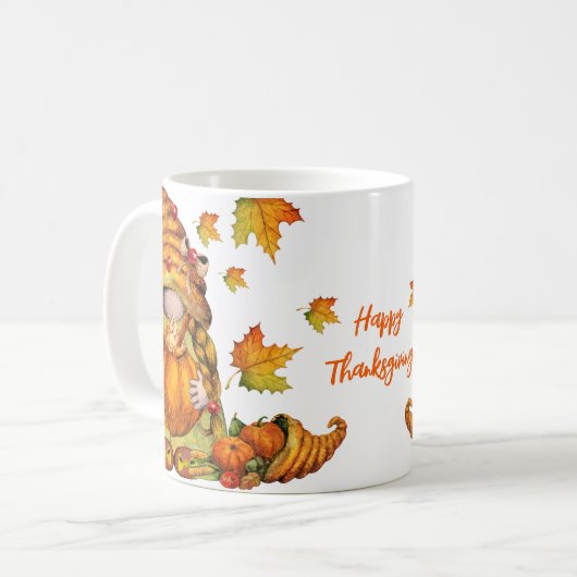 Thanksgiving najaar koffiemok (Voorkant links)