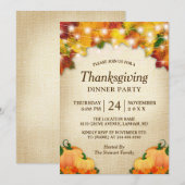 Thanksgiving najaar leveert licht kaart (Voorkant / Achterkant)