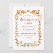 Thanksgiving najaar stolling kaart (Voorkant)