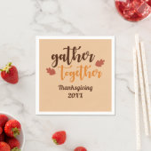 Thanksgiving najaarkleuren verzamelen servet (Insitu)