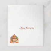 Thanksgiving Name Place Card (Buitenkant ongevouwen)