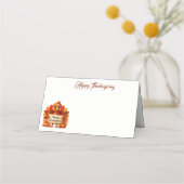 Thanksgiving Name Place Card (Voorkant)