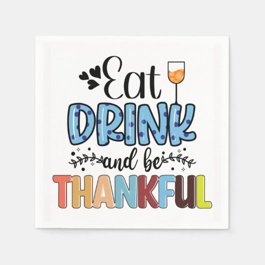 Thanksgiving Napkins Servet (Voorkant)