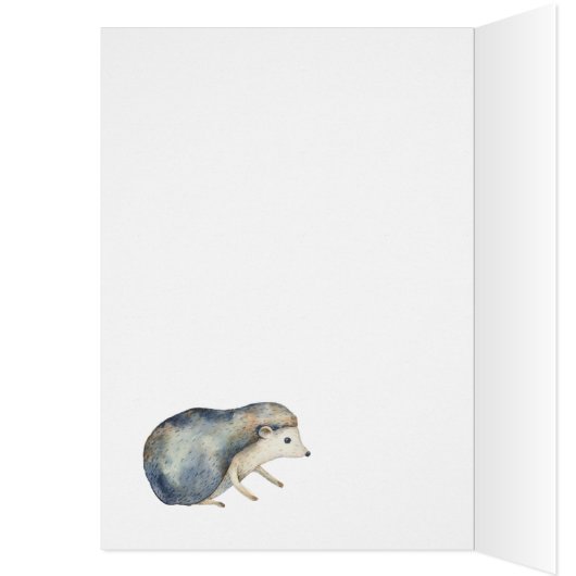 Thanksgiving Nature Wreath Grateful Greateful Card (Intérieur (Gauche))