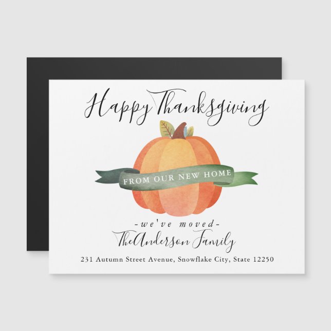 Thanksgiving - Nieuwe startpagina - Aankondiging (Voorkant / Achterkant)