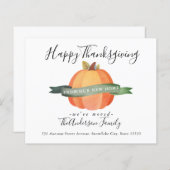 Thanksgiving - Nieuwe startpagina - Aankondiging (Voorkant / Achterkant)