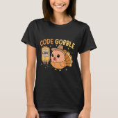 Thanksgiving Nurse Code Gobble Funny Turkey Rn Cna T-shirt (Voorkant)