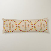 Thanksgiving Oak Leaves Lichaamskussen (Achterkant)