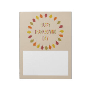 Thanksgiving Oak Leaves Notitieblok