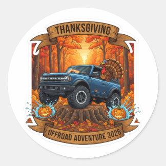 Thanksgiving Offroad Avontuur 2025 Ronde Sticker