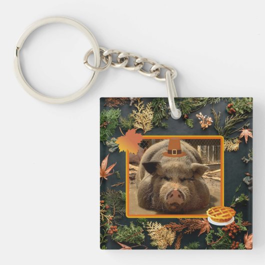 Thanksgiving Olijf en Zout Sleutelhanger (Voorkant)