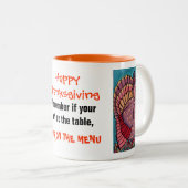THANKSGIVING ONDULANT la tasse de la TURQUIE (Devant droit)
