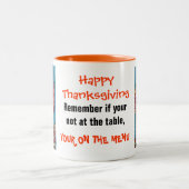 THANKSGIVING ONDULANT la tasse de la TURQUIE (Centre)