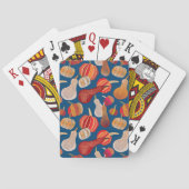 Thanksgiving Oogst: Pumpkin  Art Pokerkaarten (Achterkant)