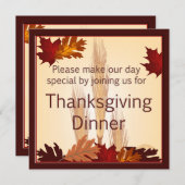 Thanksgiving oogstontwerp kaart (Voorkant / Achterkant)