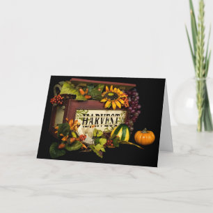 Thanksgiving oogstzegen feestdagen kaart