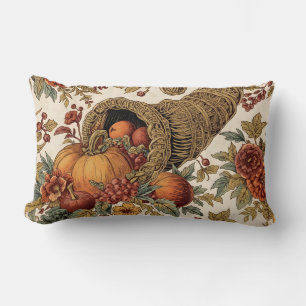 Thanksgiving, Oogstzegen Watercolor Patroon Kussen