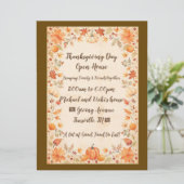 Thanksgiving Open House Fête Invitation (Debout devant)