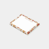 Thanksgiving Oranje afval Naam Sjabloon Post-it® Notes (Schuin)