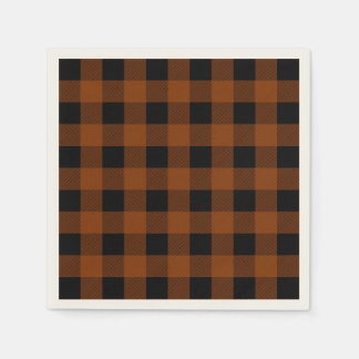 Thanksgiving Oranje Buffalo Pset Napkins Servet