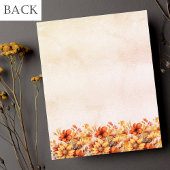 Thanksgiving Organge Flower Budget Uitnodiging Flyer