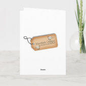 Thanksgiving over de Miles Feestdagen Kaart (Achterkant)