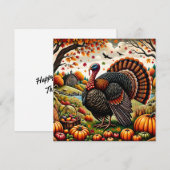 Thanksgiving overvloedige oogst feestdagenkaart (Voorkant / Achterkant)