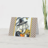 THANKSGIVING PACHYDERM, THANKFUL PILGRIM ELEPHANT FEESTDAGEN KAART (Voorkant)
