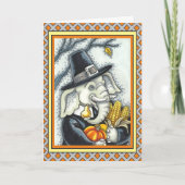 THANKSGIVING PACHYDERM, THANKFUL PILGRIM ELEPHANT FEESTDAGEN KAART (Voorkant)