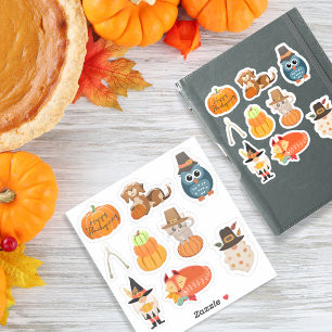 Thanksgiving pack 2 avec 9 modèles- autocollants