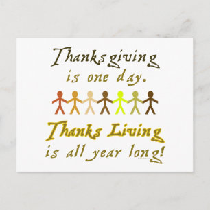 Thanksgiving Papier Knipsels Schattige Gezegde Briefkaart