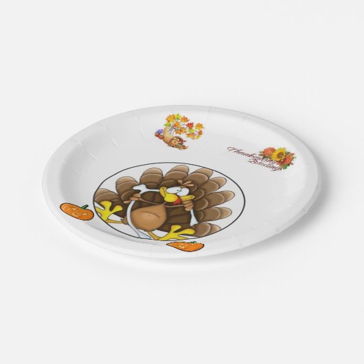 Thanksgiving papieren borden papieren bordje (Gekanteld)