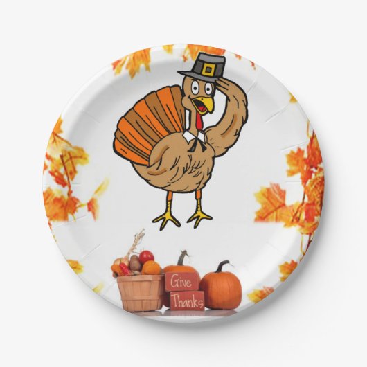 Thanksgiving papieren borden papieren bordje (Voorkant)
