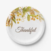 Thanksgiving Papieren Bordje (Voorkant)