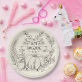 Thanksgiving Papieren Bordje (Feest)