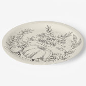 Thanksgiving Papieren Bordje (Gekanteld)