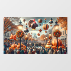 Thanksgiving Parade Window Cling Raamsticker