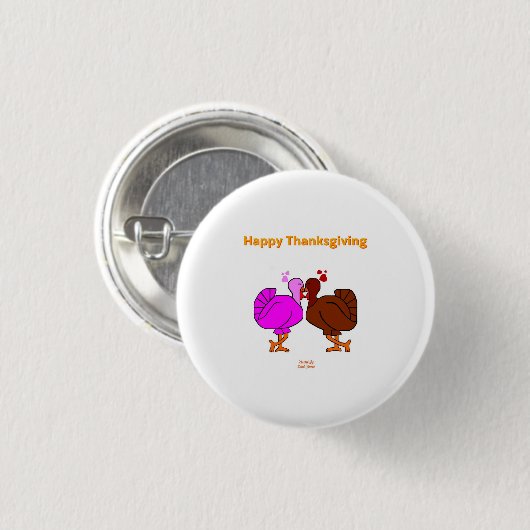 Thanksgiving Passion Round Button (Voorkant /achterkant)
