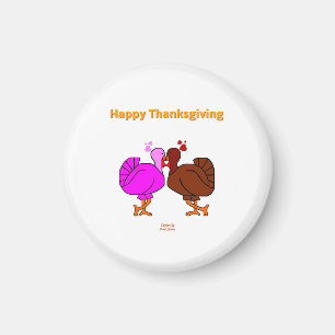 Thanksgiving Passion Round Magnet Magneet