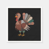 Thanksgiving Patchwork Quilted Turkije Herfst Servet (Voorkant)