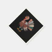 Thanksgiving Patchwork Quilted Turkije Herfst Servet (Hoek)
