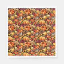 Thanksgiving Patroon Pompoenen Turkije Herfst Blad