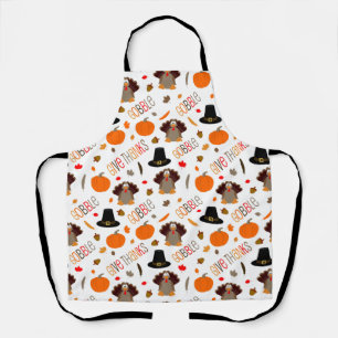 Thanksgiving-patroontroebel bevestigen geeft Bedan Schort