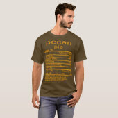 Thanksgiving pecanpasteitjes Voedingsgegevens T-shirt (Voorkant volledig)