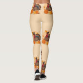 Thanksgiving pelgrim turkije leggings (Achterkant)