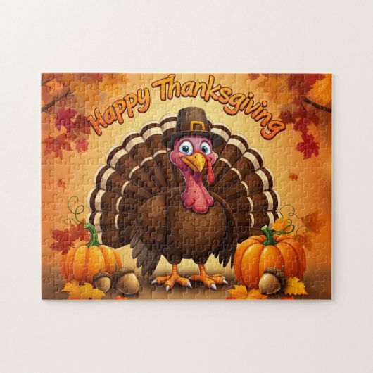 Thanksgiving pelgrim Turkije puzzel (Horizontaal)