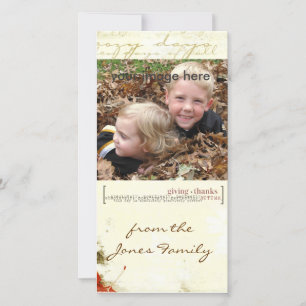 Thanksgiving Photcard Feestdagenkaart